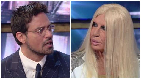 imitazione di donatella versace|donatella versace gabriel garko.